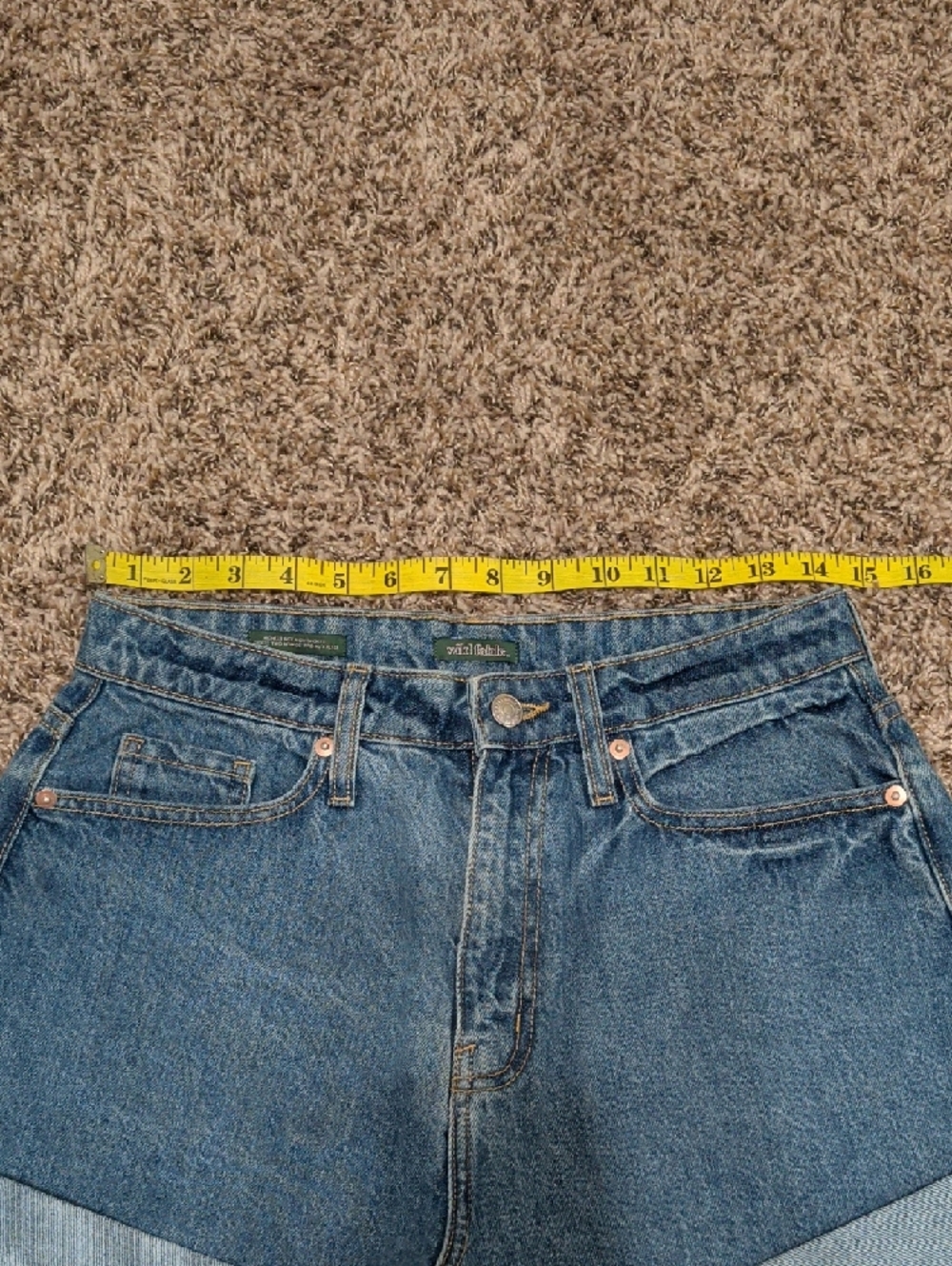 Wild fable Happy blue denim highest rise mom shorts - Picture 4 of 11